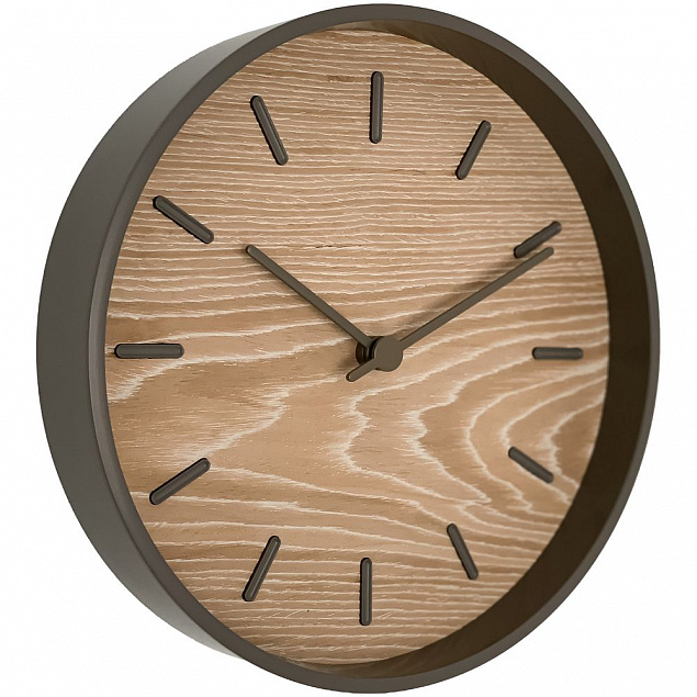 Часы настенные Nissa, беленый дуб с логотипом в Екатеринбурге заказать по выгодной цене в кибермаркете AvroraStore