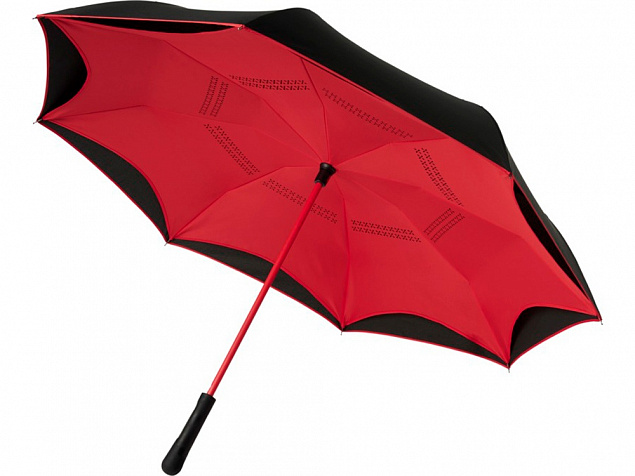Зонт-трость «Yoon» с обратным сложением с логотипом в Екатеринбурге заказать по выгодной цене в кибермаркете AvroraStore