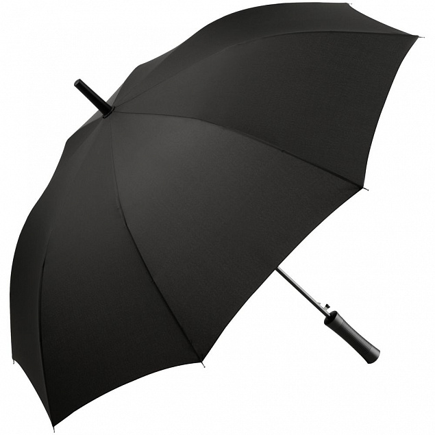 Зонт-трость Lanzer, черный с логотипом в Екатеринбурге заказать по выгодной цене в кибермаркете AvroraStore