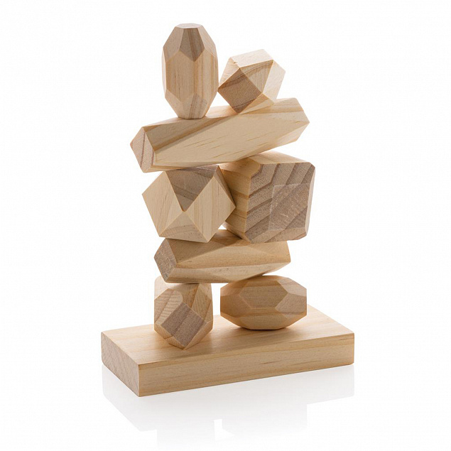 Набор деревянных балансирующих камней Ukiyo Crios с логотипом в Екатеринбурге заказать по выгодной цене в кибермаркете AvroraStore