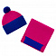 Шапка Snappy, розовая (фуксия) с синим с логотипом в Екатеринбурге заказать по выгодной цене в кибермаркете AvroraStore