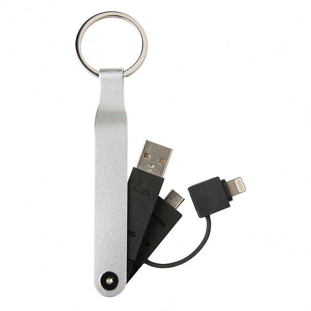 USB-кабель MFi 2 в 1 с логотипом в Екатеринбурге заказать по выгодной цене в кибермаркете AvroraStore