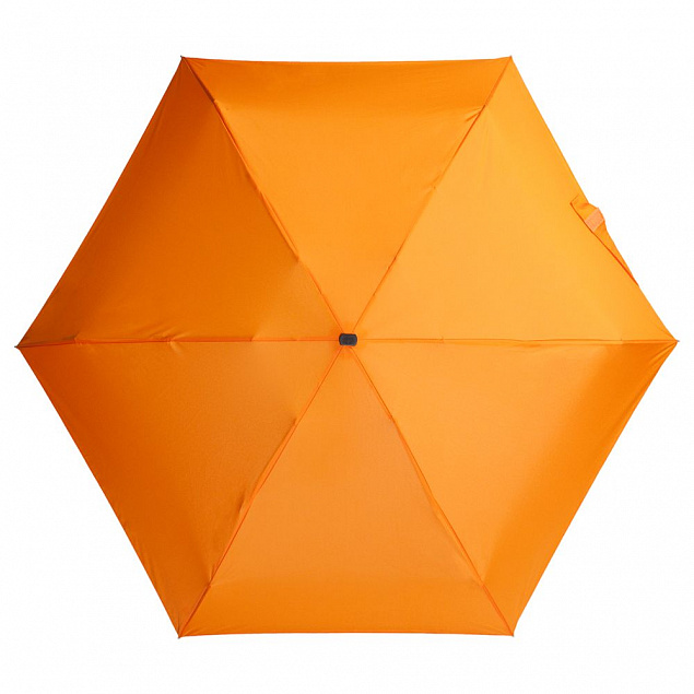 Зонт складной Five, оранжевый с логотипом в Екатеринбурге заказать по выгодной цене в кибермаркете AvroraStore