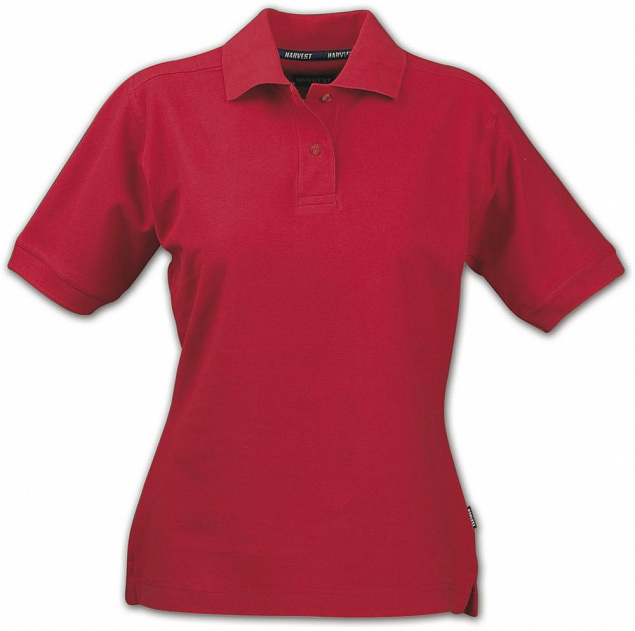 Рубашка поло женская SEMORA, красная с логотипом в Екатеринбурге заказать по выгодной цене в кибермаркете AvroraStore