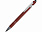 Ручка металлическая soft-touch шариковая со стилусом Sway, синий/серебристый с логотипом в Екатеринбурге заказать по выгодной цене в кибермаркете AvroraStore