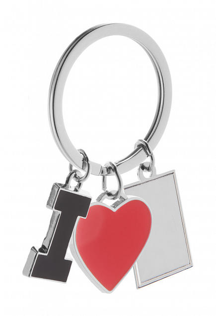 Брелок LOVE, серебристый с логотипом в Екатеринбурге заказать по выгодной цене в кибермаркете AvroraStore