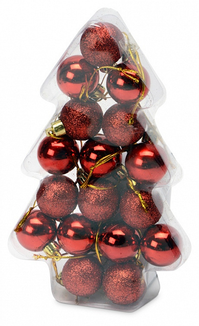 Набор новогодних шаров в футляре-елочке с логотипом в Екатеринбурге заказать по выгодной цене в кибермаркете AvroraStore