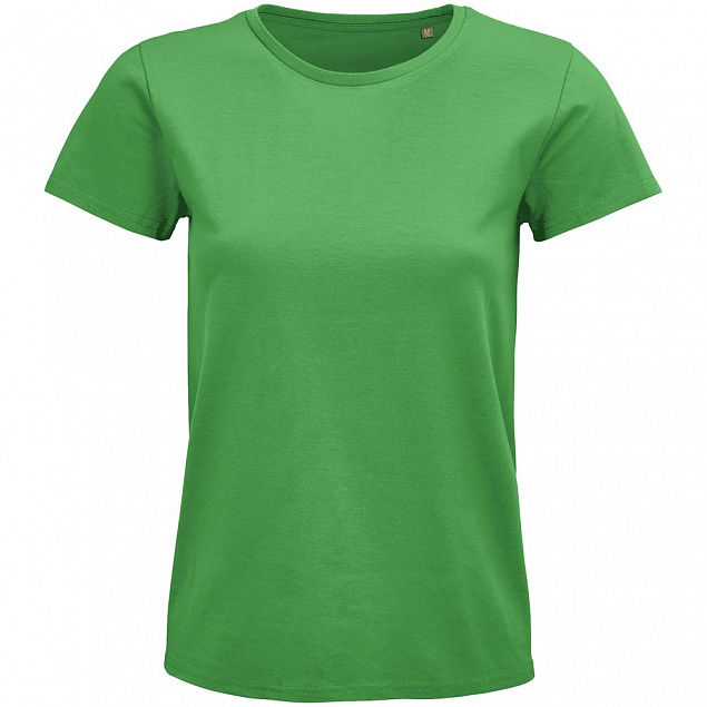 Футболка женская Pioneer Women, ярко-зеленая с логотипом в Екатеринбурге заказать по выгодной цене в кибермаркете AvroraStore