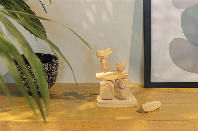 Набор деревянных балансирующих камней Ukiyo Crios с логотипом в Екатеринбурге заказать по выгодной цене в кибермаркете AvroraStore