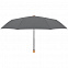 Зонт складной Nature Mini, серый с логотипом в Екатеринбурге заказать по выгодной цене в кибермаркете AvroraStore