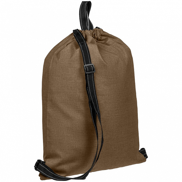Рюкзак-мешок Melango, коричневый с логотипом в Екатеринбурге заказать по выгодной цене в кибермаркете AvroraStore