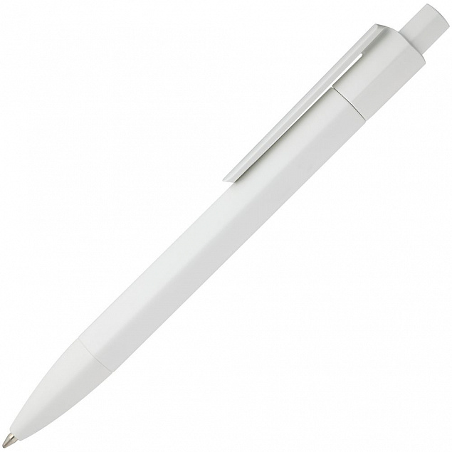 Ручка шариковая Prodir DS4 PMM-P, белая с логотипом в Екатеринбурге заказать по выгодной цене в кибермаркете AvroraStore