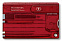 Набор инструментов SwissCard Quattro, красный с логотипом в Екатеринбурге заказать по выгодной цене в кибермаркете AvroraStore