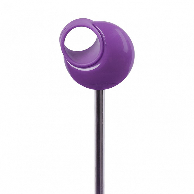 Зонт складной Floyd с кольцом, фиолетовый с логотипом в Екатеринбурге заказать по выгодной цене в кибермаркете AvroraStore