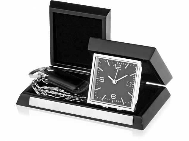 Часы настольные Линкольн с логотипом в Екатеринбурге заказать по выгодной цене в кибермаркете AvroraStore