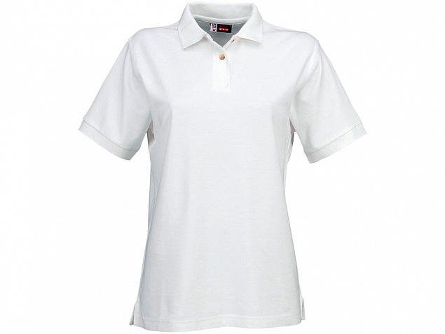 Рубашка поло Boston женская, белый с логотипом в Екатеринбурге заказать по выгодной цене в кибермаркете AvroraStore