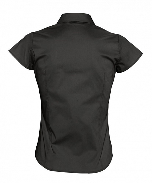 Рубашка женская с коротким рукавом EXCESS, черная с логотипом в Екатеринбурге заказать по выгодной цене в кибермаркете AvroraStore