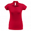 Рубашка поло женская Heavymill красная с логотипом в Екатеринбурге заказать по выгодной цене в кибермаркете AvroraStore