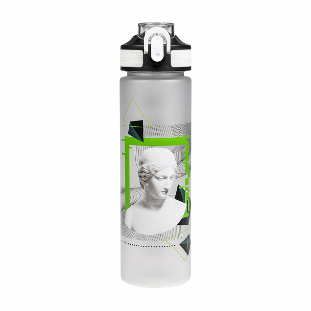Бутылка для воды Flip, белая INSPIRE с логотипом в Екатеринбурге заказать по выгодной цене в кибермаркете AvroraStore
