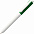Ручка шариковая Hint Special, белая с зеленым с логотипом в Екатеринбурге заказать по выгодной цене в кибермаркете AvroraStore