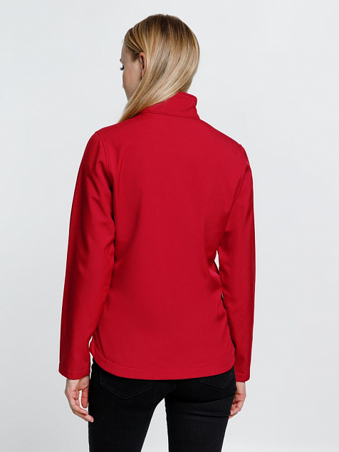 Куртка софтшелл женская RACE WOMEN красная с логотипом в Екатеринбурге заказать по выгодной цене в кибермаркете AvroraStore