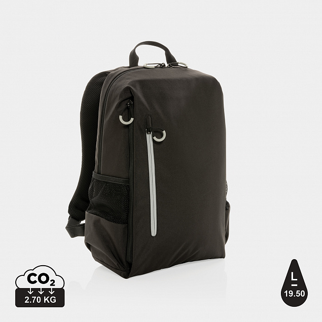 Рюкзак для ноутбука Impact Lima из rPET AWARETM, RFID, 15.6" с логотипом в Екатеринбурге заказать по выгодной цене в кибермаркете AvroraStore
