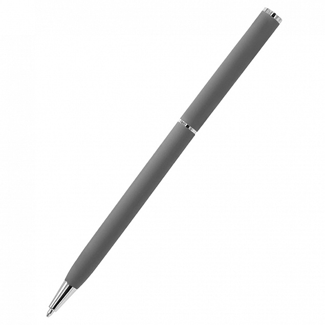 Ручка шариковая металлическая Tinny Soft - Серый CC с логотипом в Екатеринбурге заказать по выгодной цене в кибермаркете AvroraStore