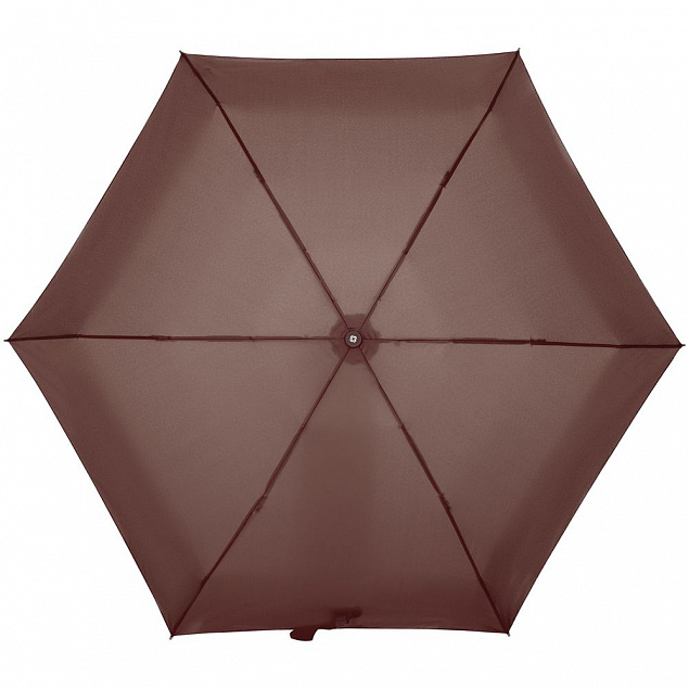 Зонт складной Minipli Colori S, коричневый с логотипом в Екатеринбурге заказать по выгодной цене в кибермаркете AvroraStore