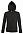 Толстовка женская на молнии с капюшоном Seven Women 290, черная с логотипом в Екатеринбурге заказать по выгодной цене в кибермаркете AvroraStore