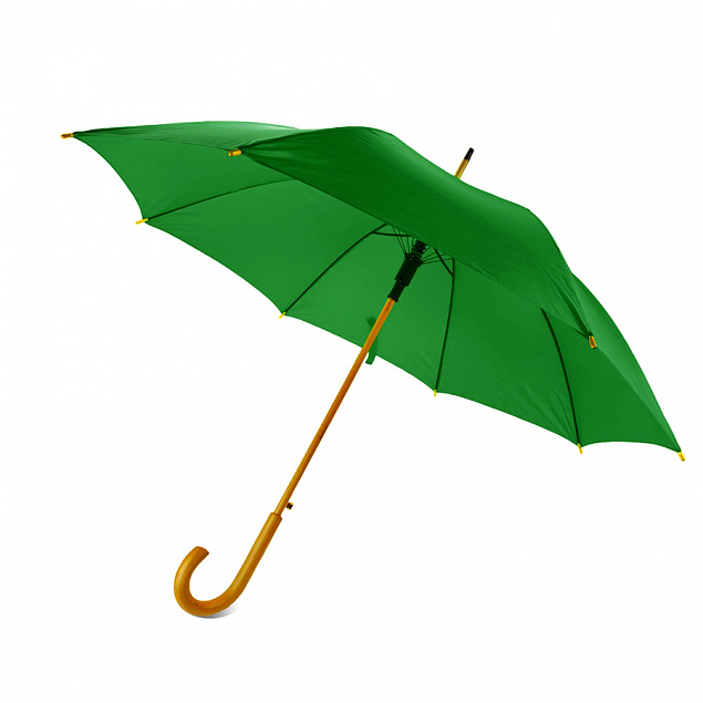 Зонт-трость Arwood - Зеленый FF с логотипом в Екатеринбурге заказать по выгодной цене в кибермаркете AvroraStore