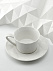 Чайная пара Diamante Bianco, белая с логотипом в Екатеринбурге заказать по выгодной цене в кибермаркете AvroraStore