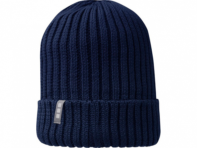 Ives, органическая шапка, темно-синий с логотипом в Екатеринбурге заказать по выгодной цене в кибермаркете AvroraStore