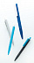 Черная ручка X3 Smooth Touch, синий с логотипом в Екатеринбурге заказать по выгодной цене в кибермаркете AvroraStore