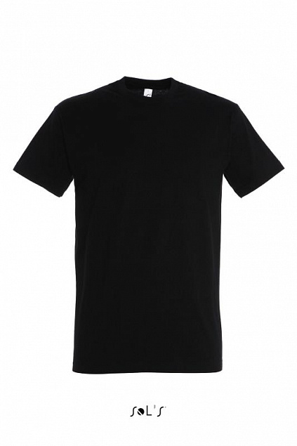 Фуфайка (футболка) IMPERIAL мужская,Глубокий черный 3XL с логотипом в Екатеринбурге заказать по выгодной цене в кибермаркете AvroraStore