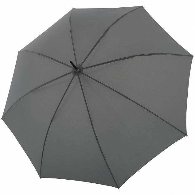 Зонт-трость Nature Stick AC, серый с логотипом в Екатеринбурге заказать по выгодной цене в кибермаркете AvroraStore