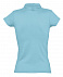 Рубашка поло женская Prescott Women 170, бирюзовая с логотипом в Екатеринбурге заказать по выгодной цене в кибермаркете AvroraStore