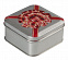 Коробка квадратная, серебристая с логотипом в Екатеринбурге заказать по выгодной цене в кибермаркете AvroraStore