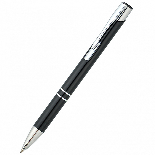 Ручка металлическая Holly - Черный AA с логотипом в Екатеринбурге заказать по выгодной цене в кибермаркете AvroraStore