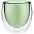 Стакан с двойными стенками Glass Bubble, зеленый с логотипом в Екатеринбурге заказать по выгодной цене в кибермаркете AvroraStore