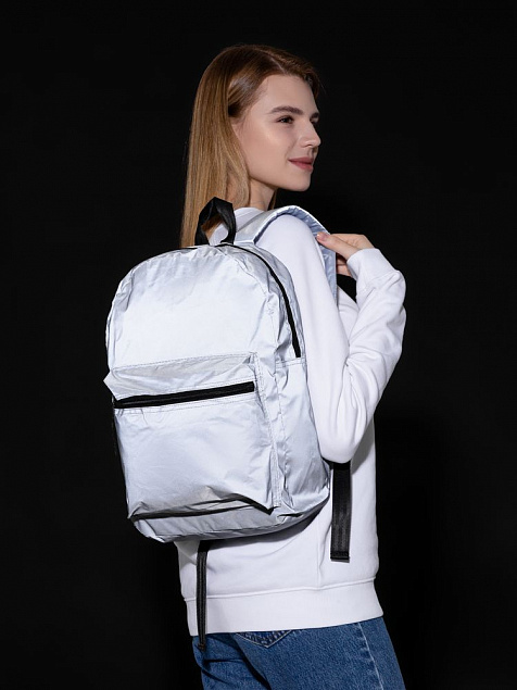 Городской рюкзак Manifest из светоотражающей ткани, серый с логотипом в Екатеринбурге заказать по выгодной цене в кибермаркете AvroraStore