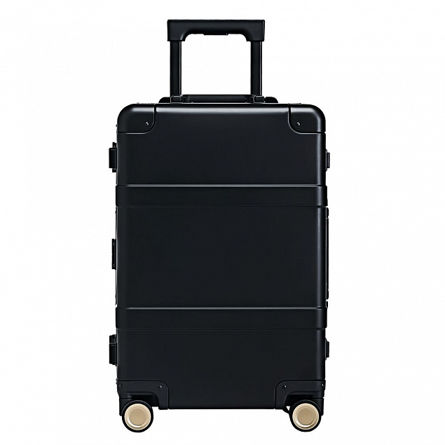 Чемодан Metal Luggage, черный с логотипом в Екатеринбурге заказать по выгодной цене в кибермаркете AvroraStore