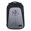 Рюкзак Stile c USB разъемом, серый/серый с логотипом в Екатеринбурге заказать по выгодной цене в кибермаркете AvroraStore