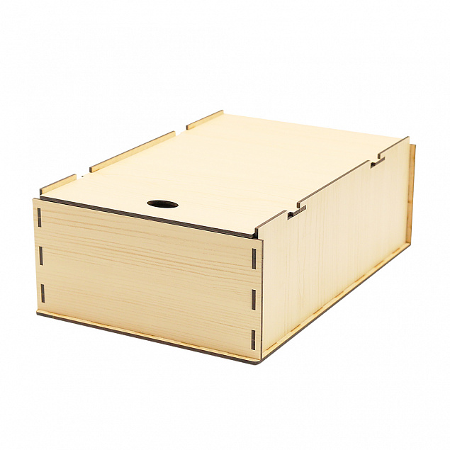 Коробка ламинированная деревянная 22,5 х 24,5 х 9,6 см с логотипом в Екатеринбурге заказать по выгодной цене в кибермаркете AvroraStore