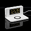Часы настольные с беспроводным зарядным устройством Pitstop, белые с логотипом в Екатеринбурге заказать по выгодной цене в кибермаркете AvroraStore