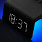 Настольные часы с беспроводной зарядкой 15W, Flame, черный цвет с логотипом в Екатеринбурге заказать по выгодной цене в кибермаркете AvroraStore