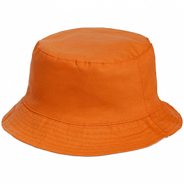 Панама Summer двусторонняя, оранжевая с серым с логотипом в Екатеринбурге заказать по выгодной цене в кибермаркете AvroraStore