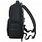 Рюкзак для ноутбука Santiago с кожаной отделкой, черный с логотипом в Екатеринбурге заказать по выгодной цене в кибермаркете AvroraStore