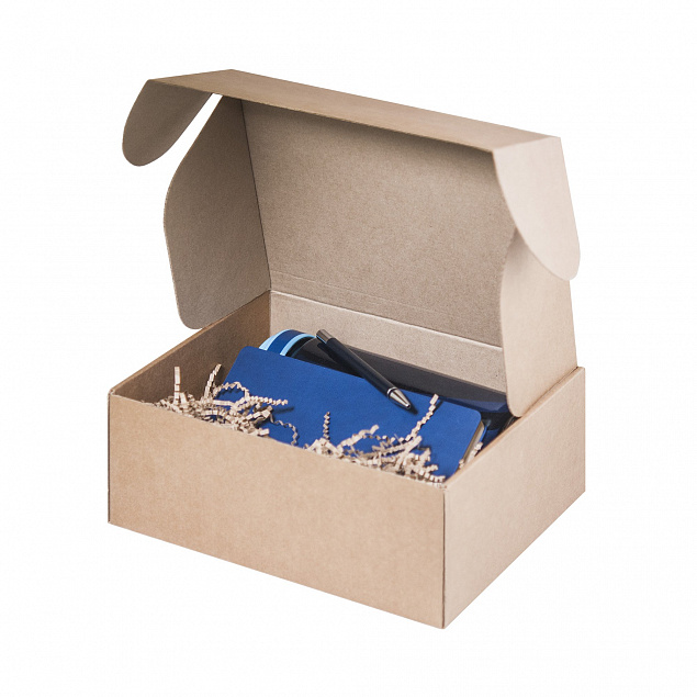 Подарочный набор Portobello синий в малой универсальной подарочной коробке (Ежедневник недат А5, Спортбутылка, Ручка) с логотипом в Екатеринбурге заказать по выгодной цене в кибермаркете AvroraStore