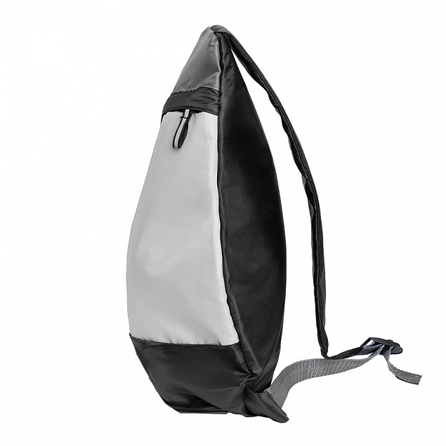Рюкзак Pick, белый/серый/чёрный, 41 x 32 см, 100% полиэстер 210D с логотипом в Екатеринбурге заказать по выгодной цене в кибермаркете AvroraStore
