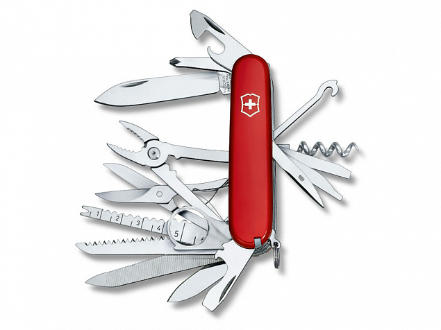 Нож перочинный «Swiss Champ», 91 мм, 33 функции с логотипом в Екатеринбурге заказать по выгодной цене в кибермаркете AvroraStore